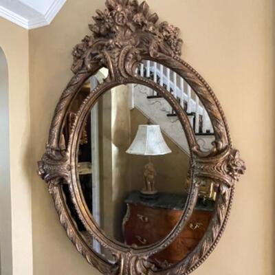 Beautiful oval mirror