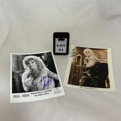 .34. Xena | TYDINGS | THOMERSON | Two Signed 8x10s
