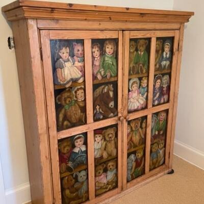 Antique hand painted chest