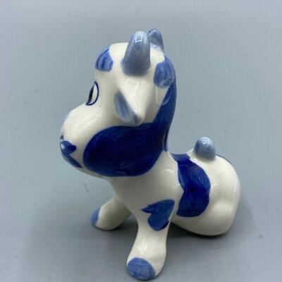 Blue & White Delft Cow Figurine YD#017-1120-00022