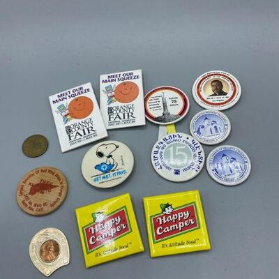 Mixed lot of Pins and Tokens YD#011-1120-00096