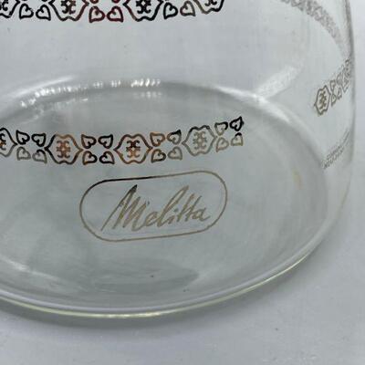 Pair of Vintage Melitta Glass Coffee Pot Carafes  YD#016-1120-00012