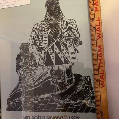 Brass rubbing on cloth