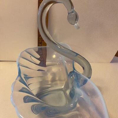 Blue heavy swan
