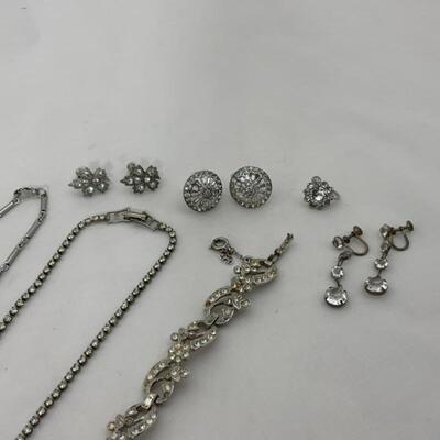 .73. Vintage | Rhinestones | Earrings | Bracelet | Necklaces