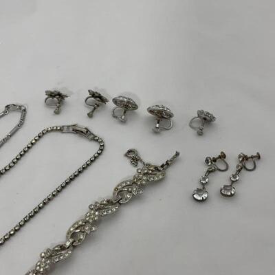 .73. Vintage | Rhinestones | Earrings | Bracelet | Necklaces