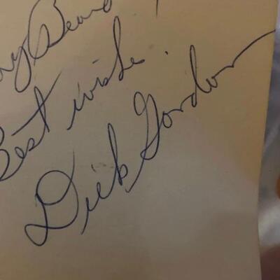Dick Gordon Apollo 12 astronaut signature 