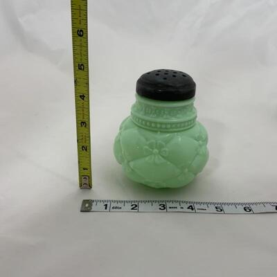 .84. Antique | Green Jadite-Toned Glass Sugar Shaker