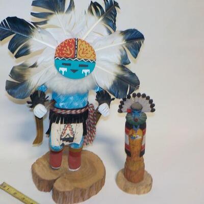 Hand crafted south american Indian medicine man and totten.
