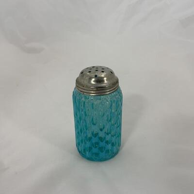 .87.  Antique | Blue Opalescent Sugar Shaker