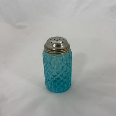 .87.  Antique | Blue Opalescent Sugar Shaker