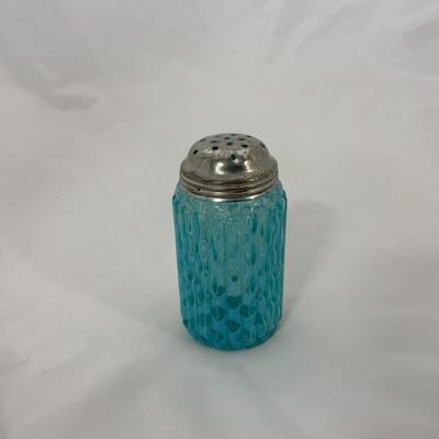 .87.  Antique | Blue Opalescent Sugar Shaker