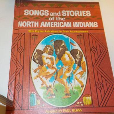Hand carve stone ware and songs and stories of north american indians,