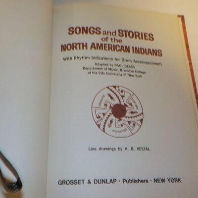 Hand carve stone ware and songs and stories of north american indians,