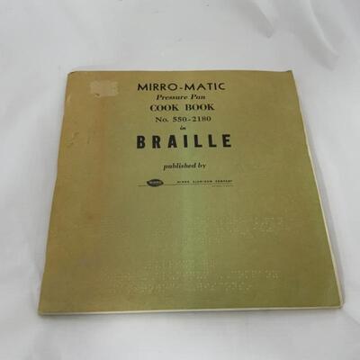 .100. Vintage | Mirro-Matic BRAILLE Cook Book