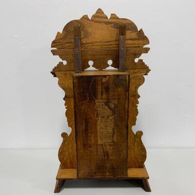 .117. Antique | Victorian Gingerbread Mantle Clock | Gilbert