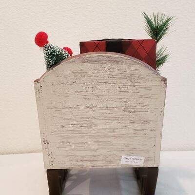 Lot 19: Jingle All the Way Sleigh Deco 10" long