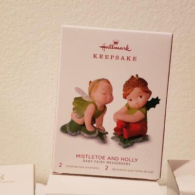 Lot 24: New in Package (4) Boxes of Hallmark Fairy Ornaments 