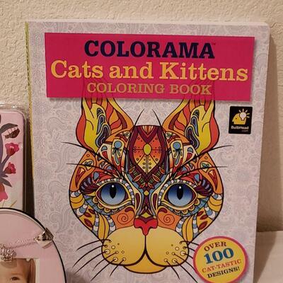 Lot 34:  New Hallmark Coloring Book, Color Pencils & Frame