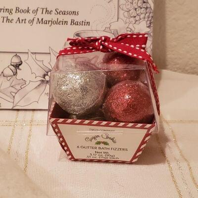 Lot 36: New Slippers, Bath Fizzers & The Art of Nature Coloring Book