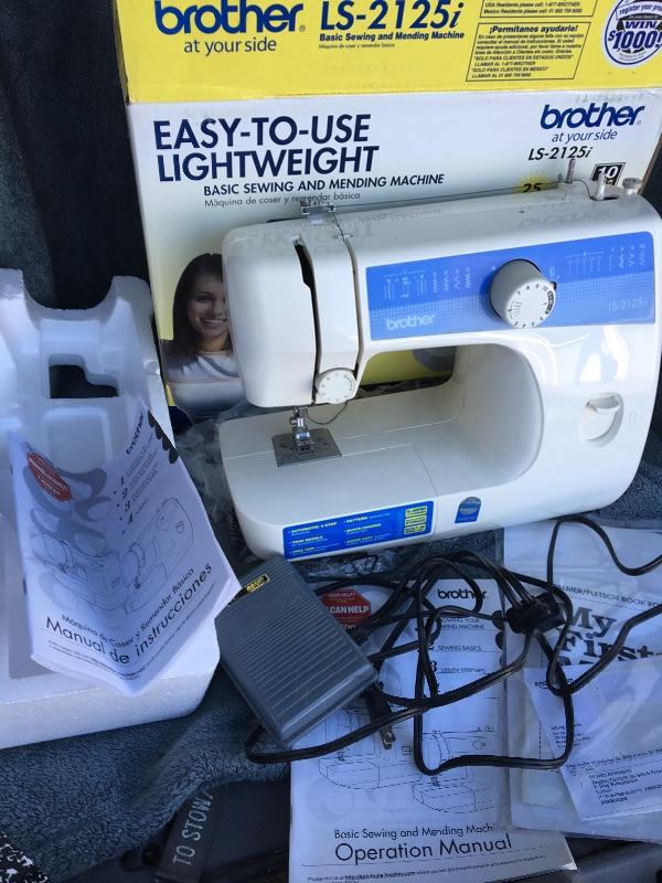 BROTHER LS2125i Lightweight Sewing and Mending Machine with Box and