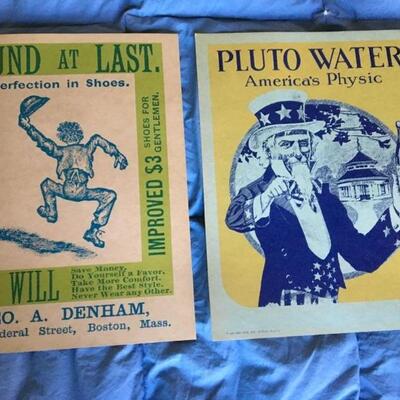 Vintage 1967 "Old Tyme" Trade Posters 11 x 14