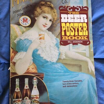 Vintage Large Beer Poster Book of Lithographs 11 x 16
