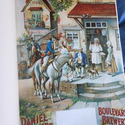 Vintage Large Beer Poster Book of Lithographs 11 x 16