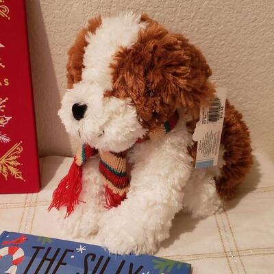 Lot 45:  (3) New Books & (2) Stuffed Animals 