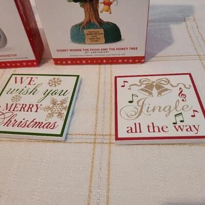 Lot 55: Assorted HALLMARK Ornaments and Magnets
