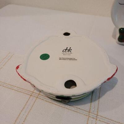 Lot 59: (2) New CHRISTMAS Theme CAT Food/Water Bowls