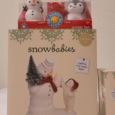 Lot 78: Assorted Department 56 SnowBabies Christmas Figures 
