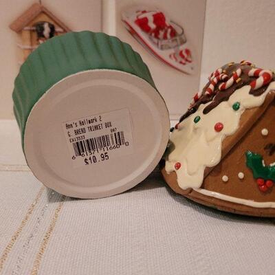 Lot 84: Assorted HALLMARK Christmas Ornaments + Trinket Box