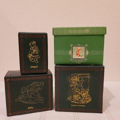 Lot 93: Assorted Depth. 56 and BOYD'S BEARS Christmas Deco
