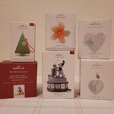 Lot 107: Assorted HALLMARK Christmas Ornaments 