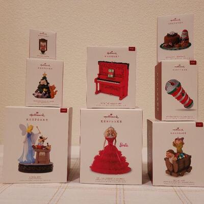 Lot 108: Assorted HALLMARK Christmas Ornaments 