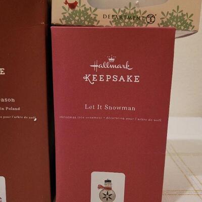 Lot 111: Assorted HALLMARK and Dept. 56 Christmas Ornaments 