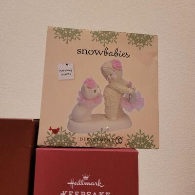 Lot 111: Assorted HALLMARK and Dept. 56 Christmas Ornaments 
