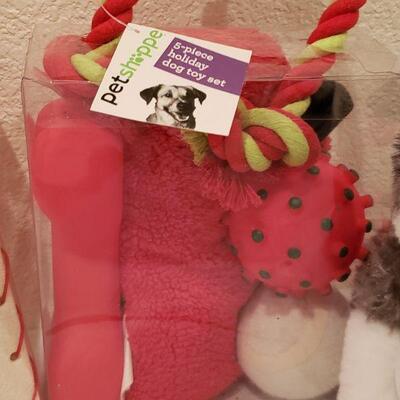 Lot 121:  New in Package Dog Christmas Presents 