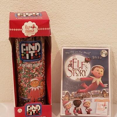 Lot 128: Elf on a Shelf DVD and Game