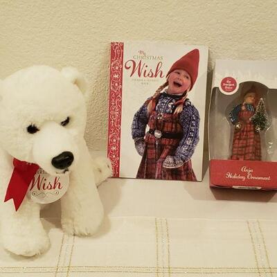 Lot 130: New "My Christmas Wish" Ornament, Journal & Bear