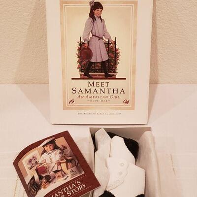 Lot 133: New AMERICAN GIRL Meet Samantha Book & Boots