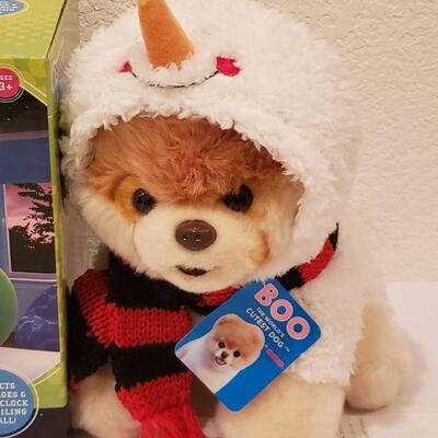 Lot 135: New Projection Alarm Clock and Stuffed Animal 