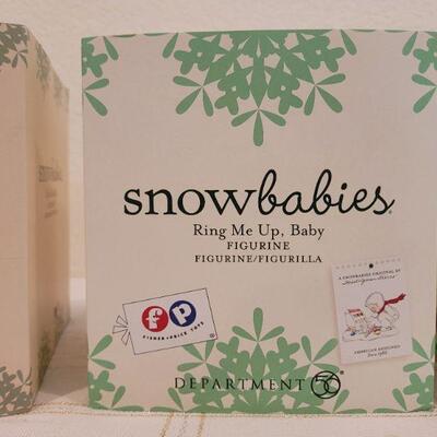 Lot 143: Dept. 56 SnowBabies Assorted Christmas Deco 