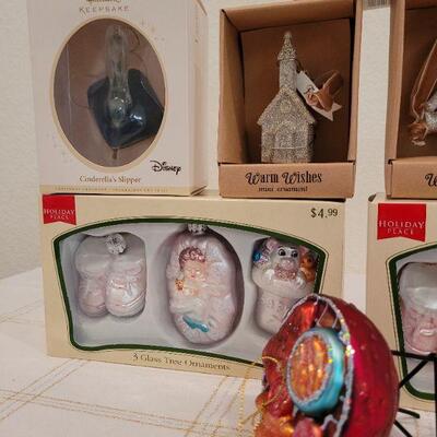 Lot 145: Assorted HALLMARK and More Christmas Ornaments
