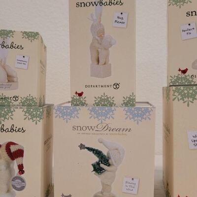Lot 148: Assorted Dept. 56 SnowBabies Christmas Figures 