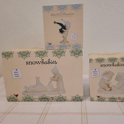 Lot 150: Assorted Dept. 56 SnowBabies Christmas Figures 