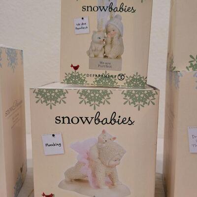 Lot 151: Assorted Dept. 56 SnowBabies Christmas Figures 