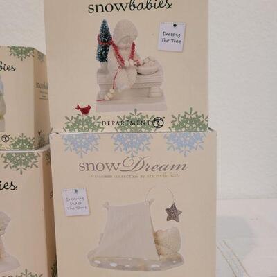 Lot 151: Assorted Dept. 56 SnowBabies Christmas Figures 
