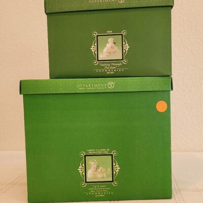 Lot 156: Dept. 56 SnowBabies Christmas Figures 